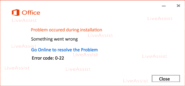 error 0-22