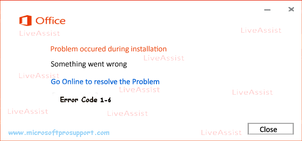 Error Code 1-6