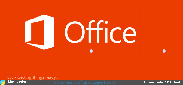 office 365 error code 12004-4