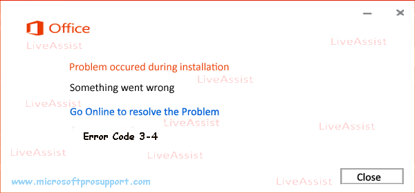 how to fix error 3-4