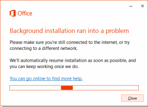 background-installation-ran-into-a-problem