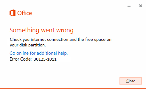 error code 30125-1011